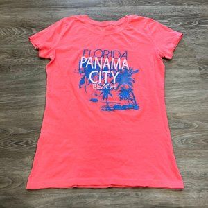 Florida Panama City Neon Pink T shirt